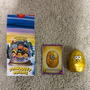 McDonald's Gold McNugget Buddies Figure with Colorful Box Art